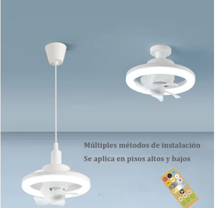 FoldAir Pro - Ventilateur de plafond LED rotatif nouvelle génération